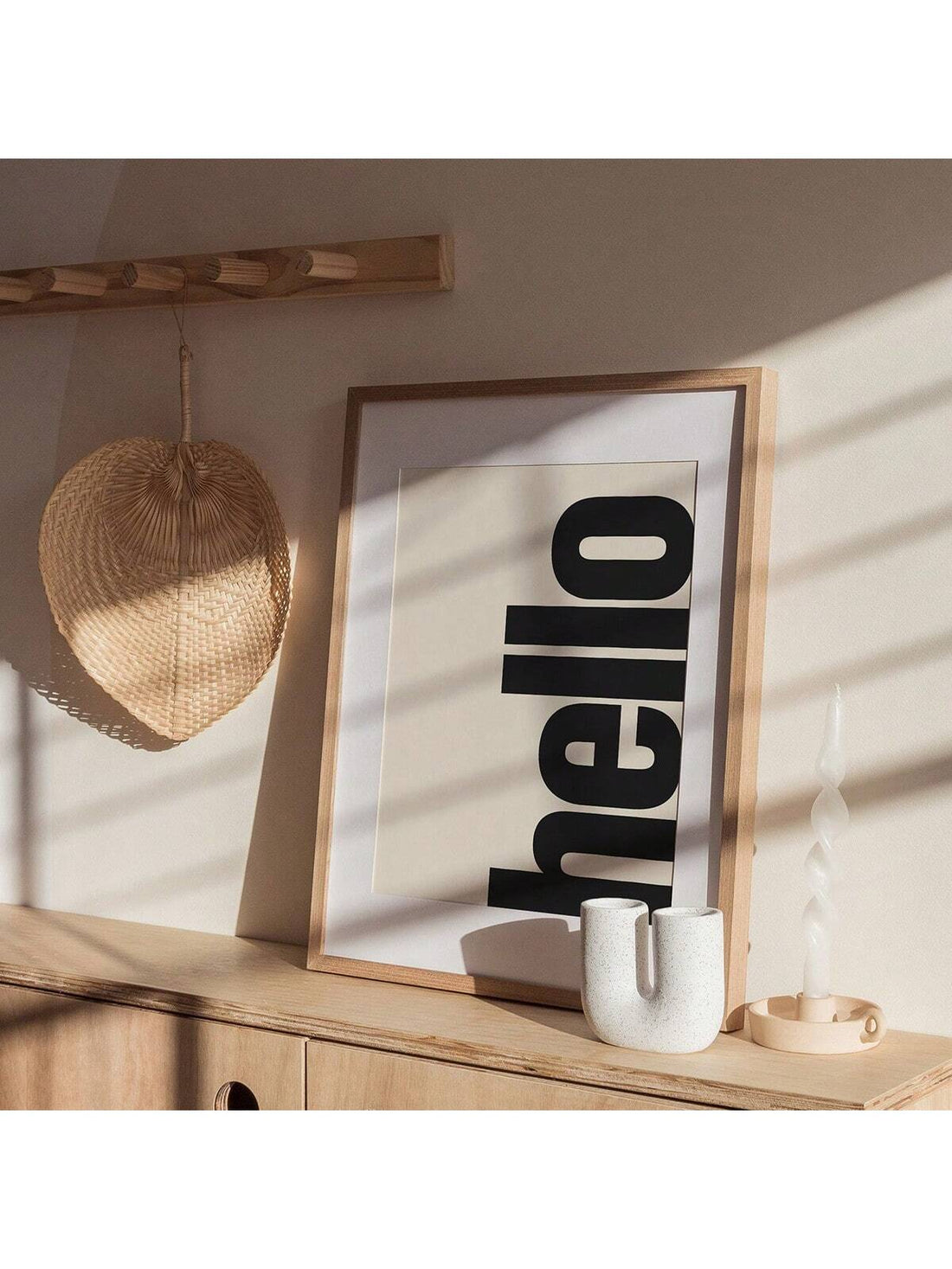 Elevate your home decor with our Retro Hello Print Canvas Poster. Featuring a trendy design, this poster adds a retro touch to any room. Perfect for a stylish gallery wall, it adds character and charm to your space. Elevate your interior with this must-have wall art.