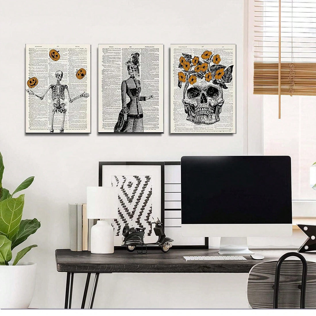 Upgrade your Halloween decor with our Retro Halloween Wall Decoration Canvas Poster! Perfect for galleries, homes, living rooms, and bedrooms, this art piece adds a spooky touch without the hassle of a frame. With its vintage design, it's sure to impress your guests.