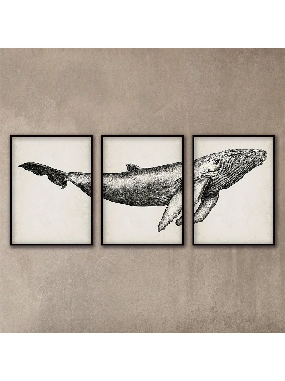 Explore the magnificent world of whales with our Vintage Humpback Whale Mural Poster Set. These intricate and stunning posters add a touch of elegance to any modern home decor. Admire these majestic creatures from the comfort of your own space.