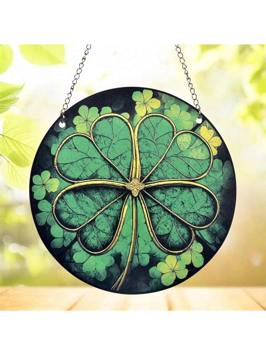 Add a touch of luck and color to your home this St. Patrick's Day with our Shamrock Suncatcher. This beautifully crafted piece is perfect for adding a festive atmosphere to any window. Made with quality materials, it will brighten up your space for years to come.