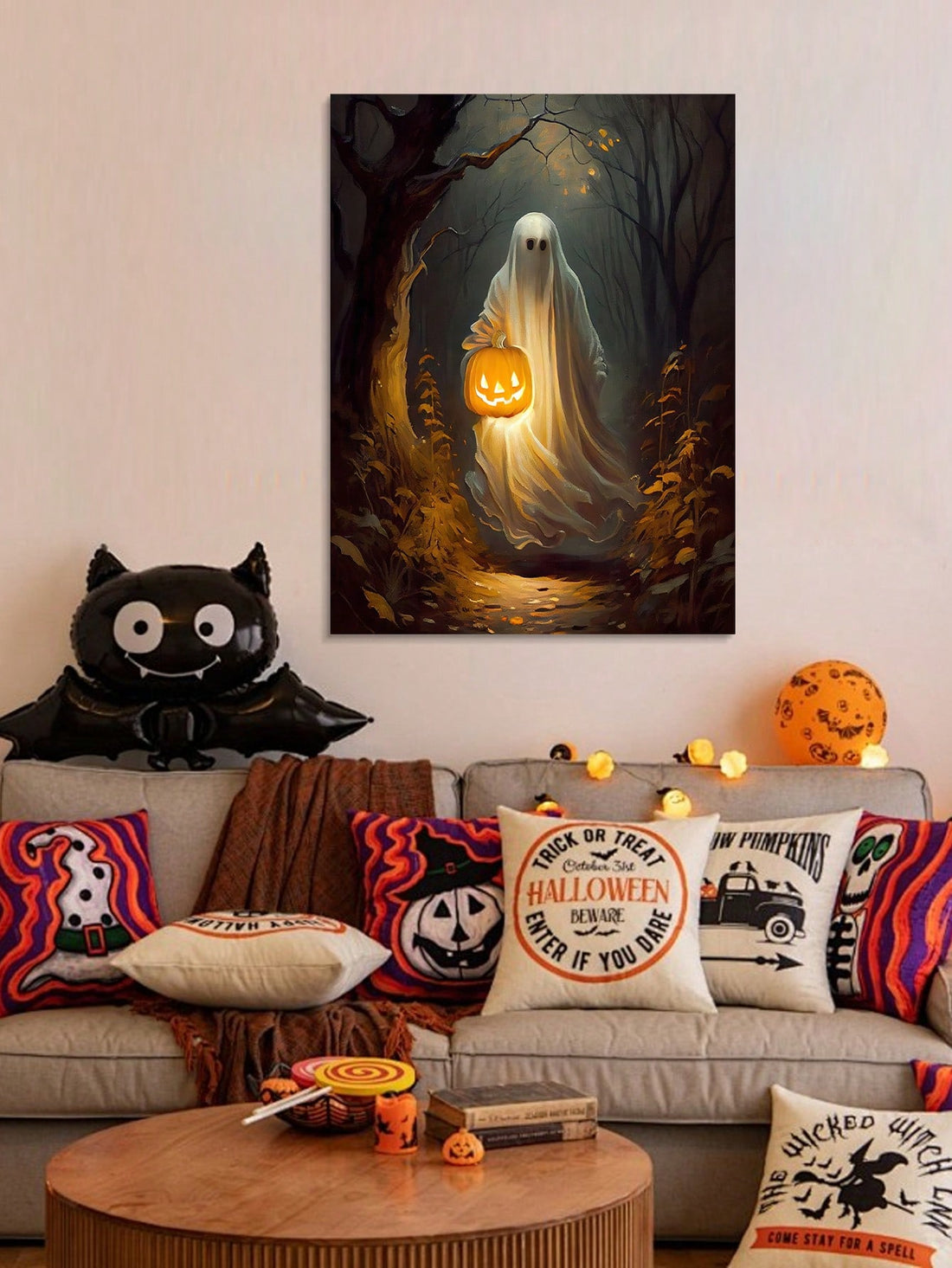 Add a touch of spookiness to your bedroom or living room with our Spooky Halloween Haunted House Canvas Poster. Featuring a hauntingly beautiful design, this poster is perfect for Halloween and year-round decor. Made with high-quality canvas, it's a durable and stylish addition to any room.