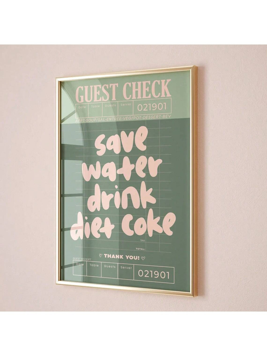 Add a touch of preppy chic to your walls with our trendy sage green and pink guest check prints. This unframed canvas poster is the perfect addition to any aesthetic decor style. Its chic design adds a pop of color and style to any room.