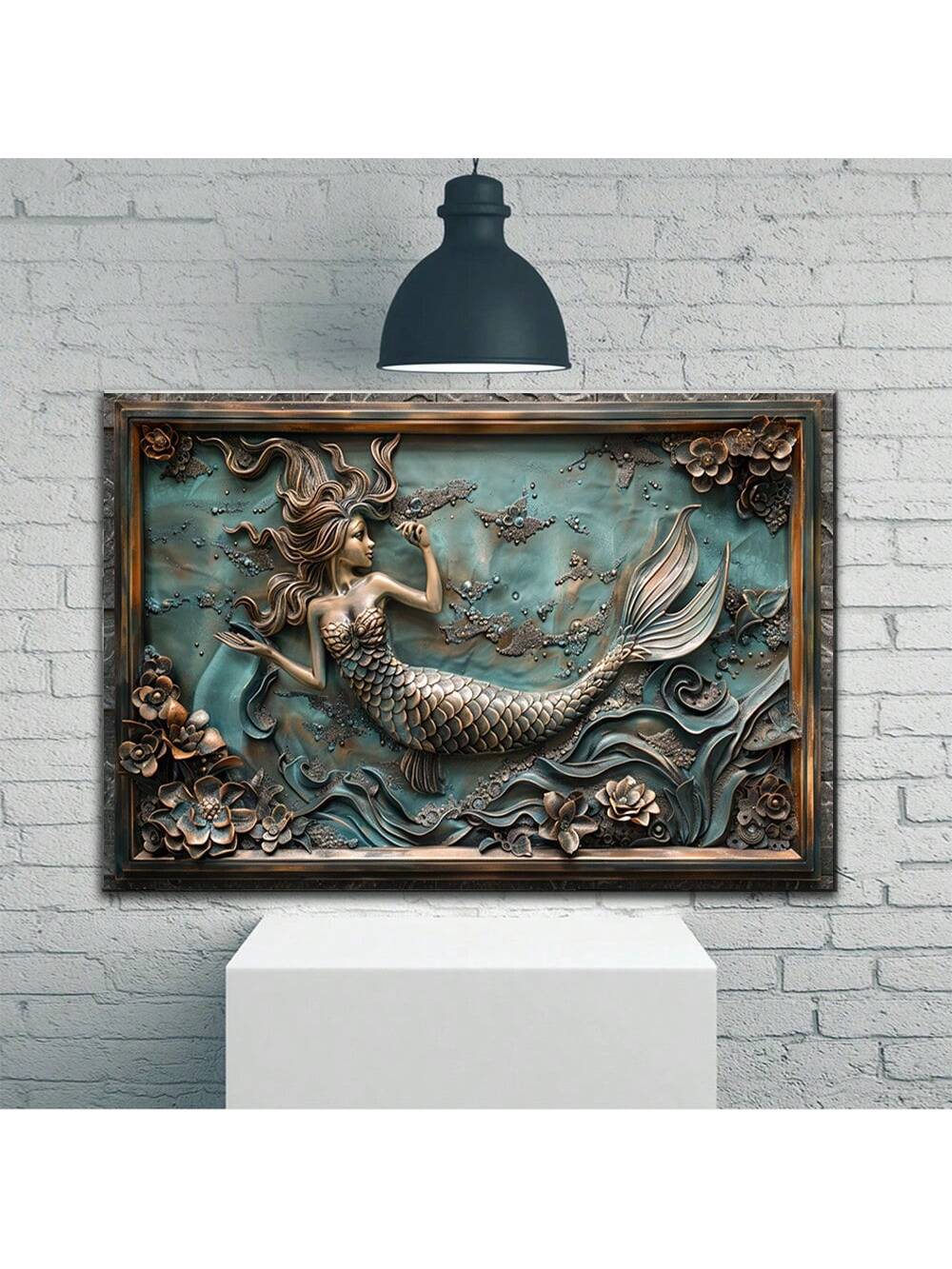 Bring the beauty of the sea into your home with our 3D Mermaid Wooden Framed Canvas Wall Art Prints. Perfect for decorating your living room, bedroom, or even as a festive party decoration. Made with high-quality materials, these prints are ready to hang and make great gifts for any mermaid lover.