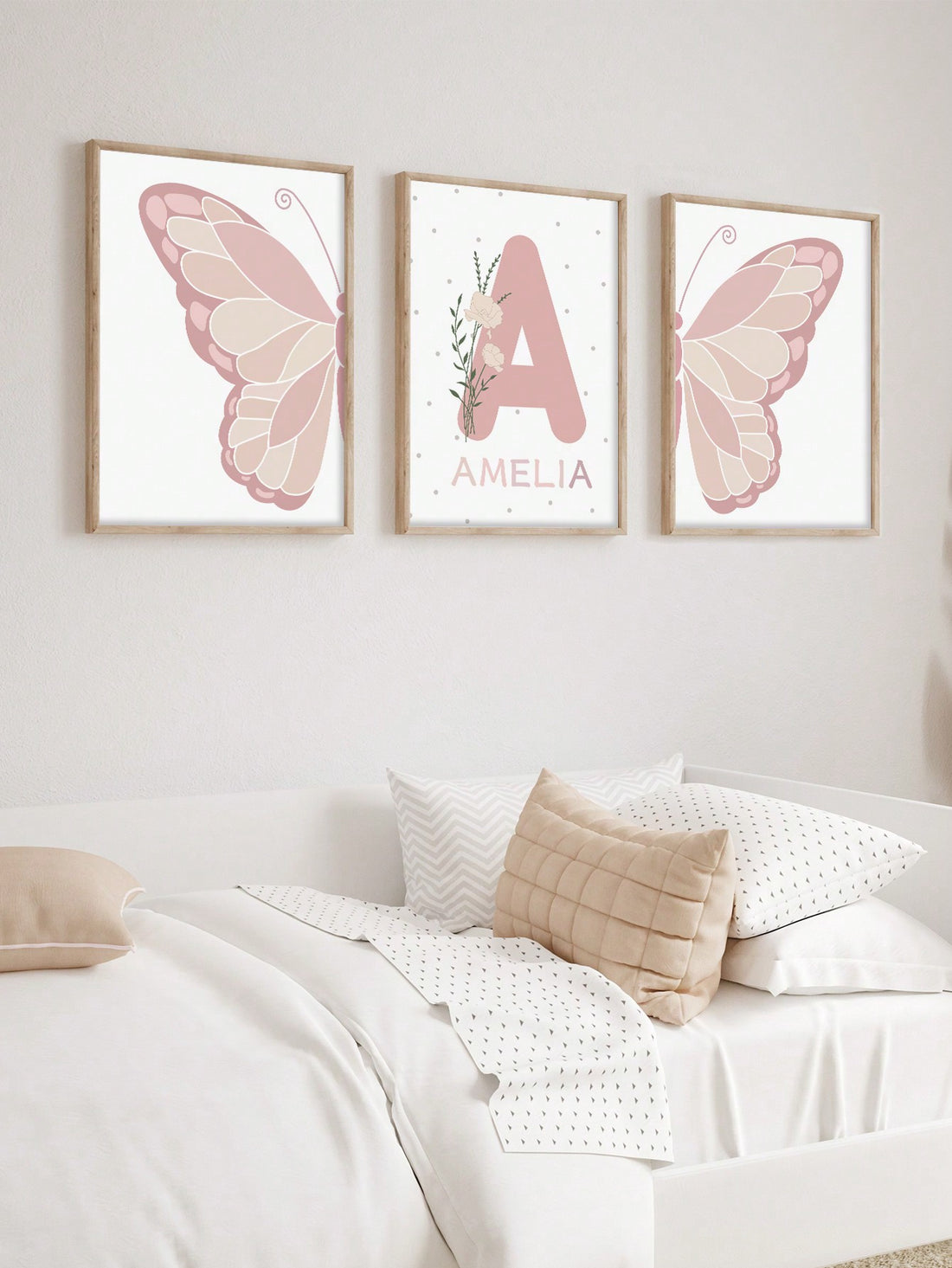 Add a personal touch to your little dancer's room with our 3-Piece Personalized Name Art Set - a perfect dance wall decor. Customized with her name, this set is a unique and stylish addition to any room. Made with high-quality materials, it's a special gift she'll love for years to come.