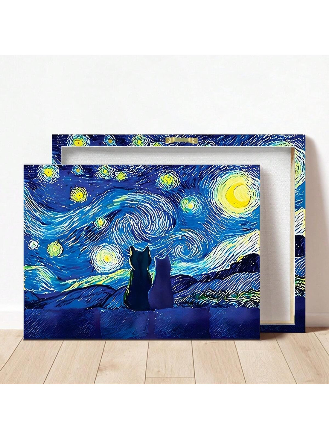 Transform your room into a cozy farmhouse with our Vintage Starry Night Cat Wall Art. This essential decor piece will add a touch of artistry and charm to your space. Enjoy the timeless beauty and warmth of this vintage-inspired cat wall art.