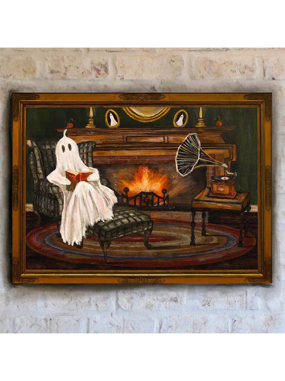 Discover the perfect blend of spooky and cozy with our Original Ghost Art Print. Add a touch of whimsy to your Halloween décor with this unique piece. Handcrafted with care, this print is sure to enhance any space and bring a smile to your face. Limited edition - get yours now!