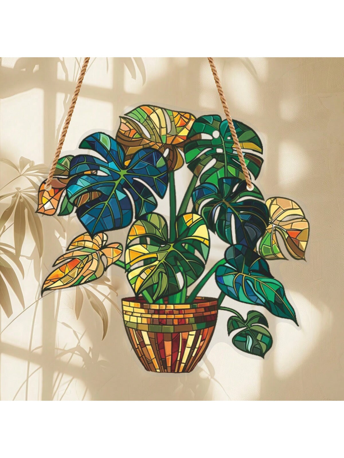 Introducing our 2D Cactus Suncatcher! Enhance your home and garden decor with this stunning hanging ornament. Admire the intricate details and vibrant colors of the cactus, adding a touch of beauty to your indoor or outdoor space. Made with quality materials, this suncatcher is built to last.