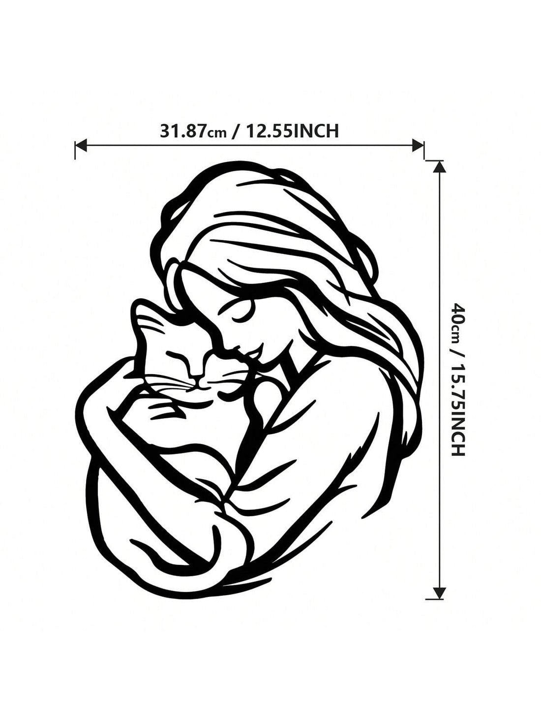 This Feline Love Metal Wall Art is the perfect gift for any cat-loving mom this Mother's Day. Made with high-quality metal, this unique home decor piece features a heartwarming design that celebrates the bond between a mother and her feline companion. Show your love and appreciation with this beautiful addition to any room.