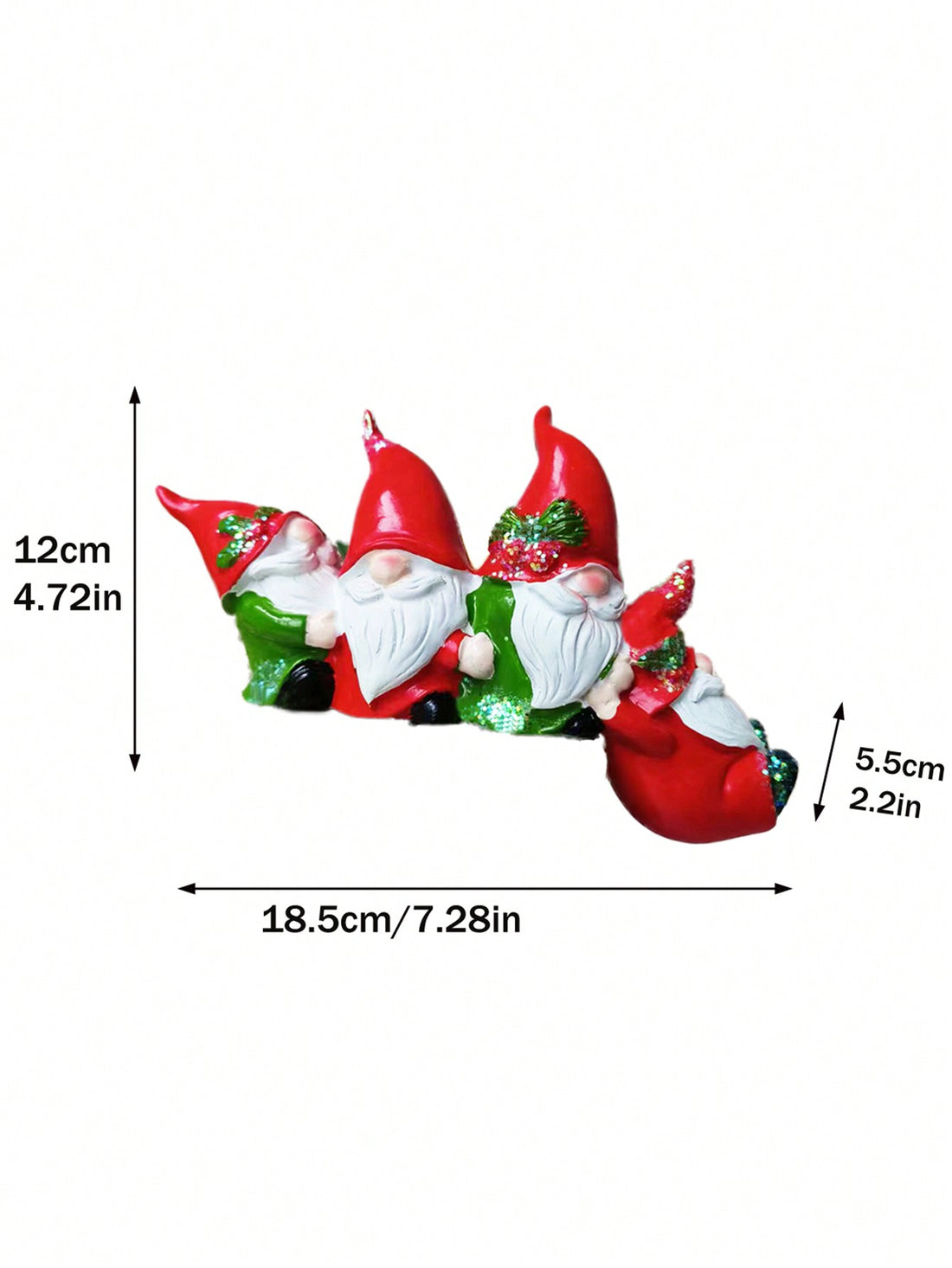 Add a touch of holiday cheer with our Resin Santa Claus Figurine featuring 4 charming gnome decorations. Handcrafted with resin, this perfect party ornament adds a festive touch to any space. Bring joy and delight to your home this holiday season.