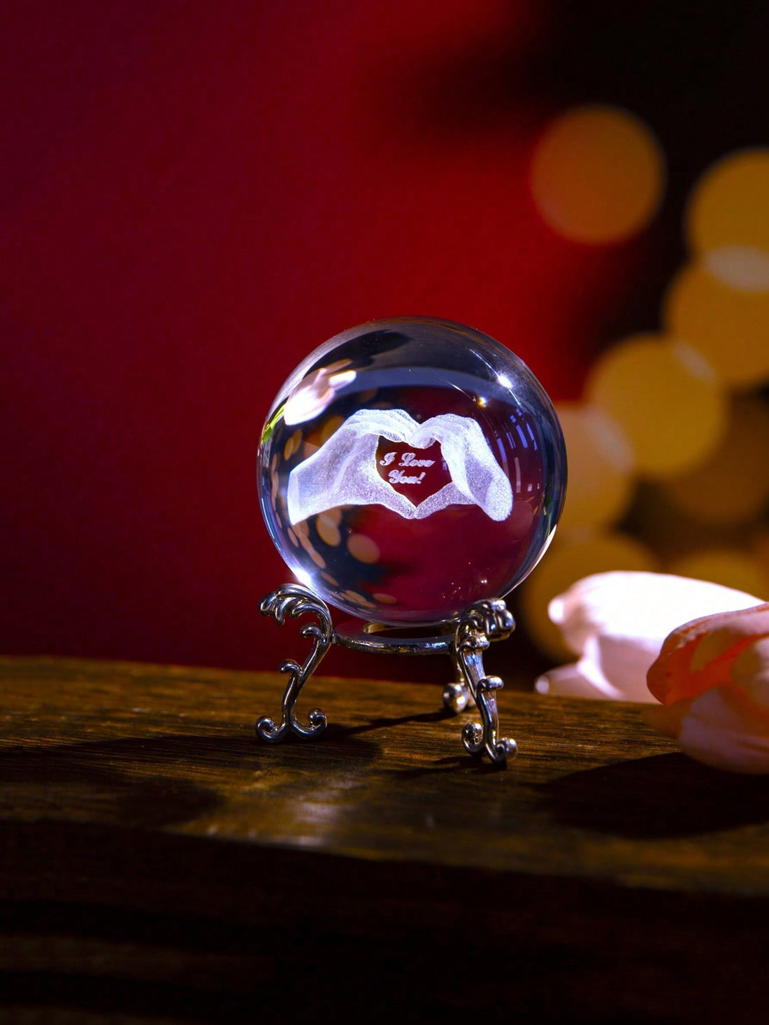 This crystal ball wedding decoration is the perfect gift for any bride and groom. It adds a touch of elegance and sophistication to any wedding celebration. Made with high-quality crystal, it sparkles and shimmers in the light, creating a magical ambiance. A must-have for any wedding reception.