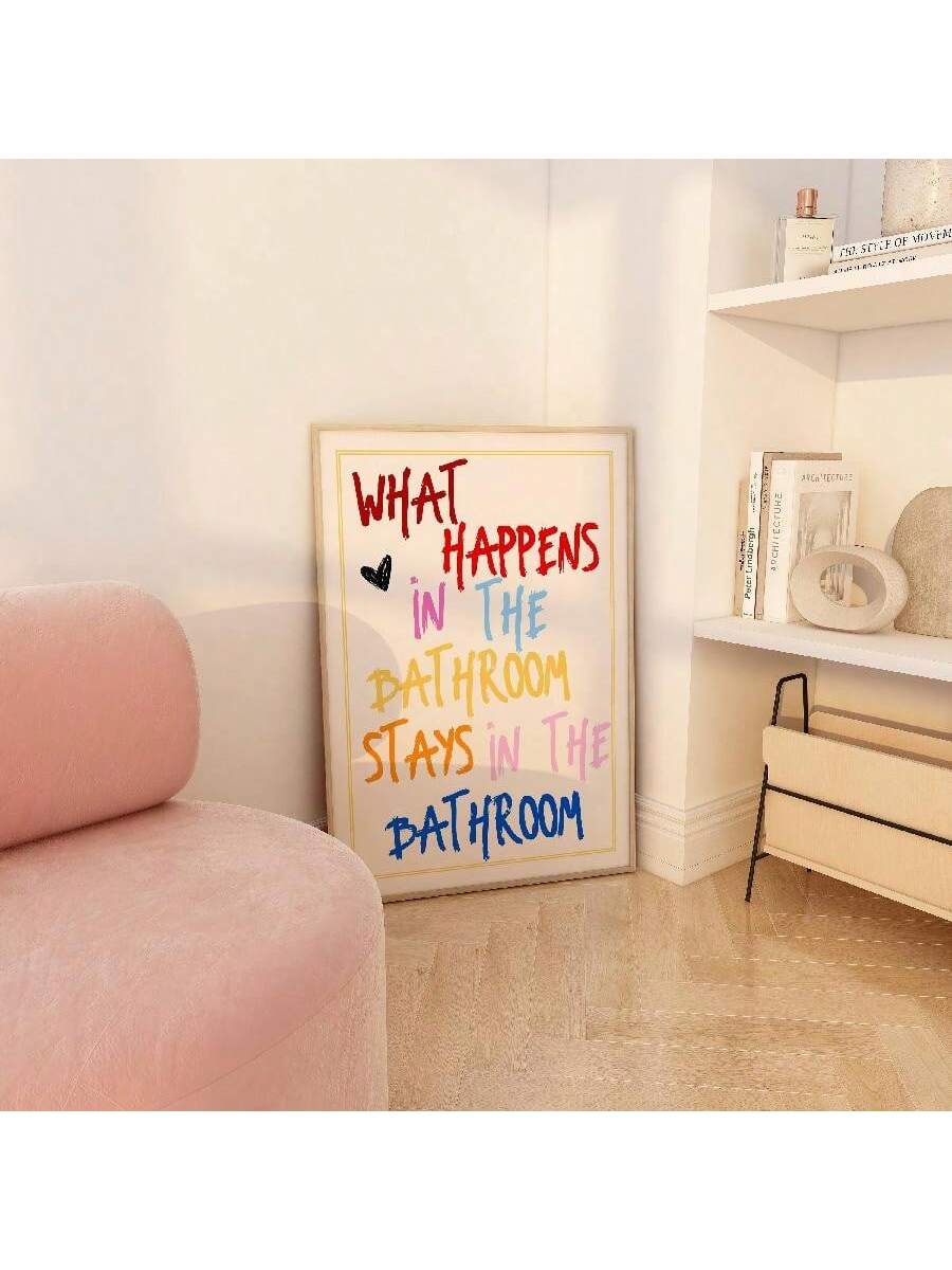 Transform your bathroom into a vibrant sanctuary with this eye-catching preppy wall art. Featuring bold, playful colors and contemporary design, this poster brings personality and charm to any space. Perfect for those seeking to break free from mundane decor, it combines artistic flair with modern aesthetics. Whether you're refreshing a powder room or adding character to a master bath, this piece makes a confident statement. High-quality printing ensures lasting vibrancy, while the versatile design compleme