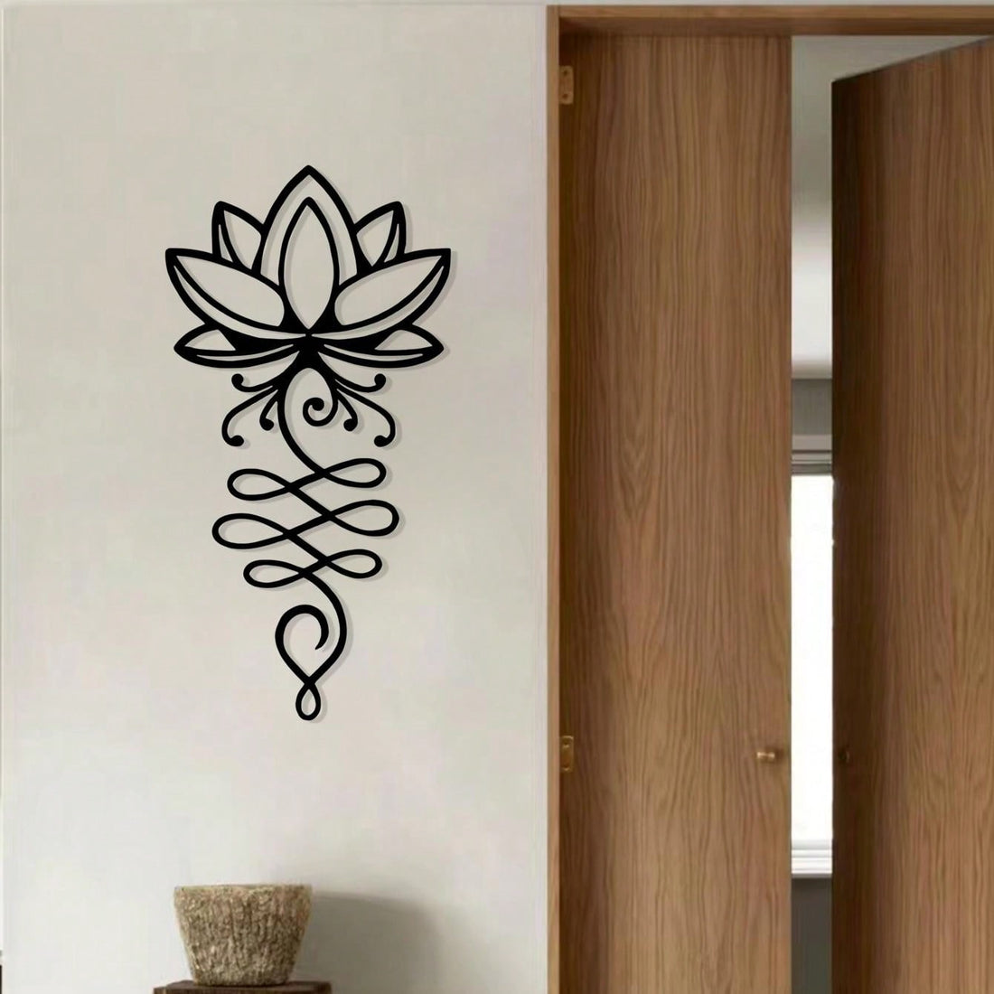 Upgrade your space with our Enlighten Your Space: Metal Wall Art, featuring intricate Buddhist symbols that bring a sense of peace and tranquility to any room. Made of high-quality metal, this piece adds a touch of spirituality and sophistication to your home or office. Elevate your decor with this enlightening accent.