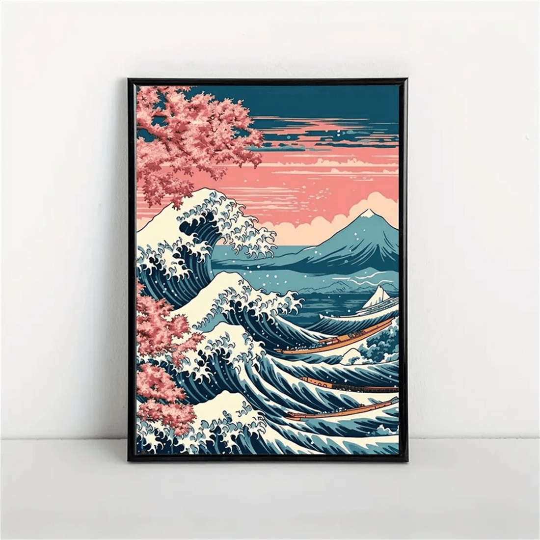 Introduce a touch of sophistication and peace to your home interiors with our Vibrant Sakura Landscape Canvas Poster. This sleek, modern Japanese Art print is made with high-quality materials, revitalizing any room with a serene and aesthetic vibe. Elevate your home decor with this stylish and tranquil wall decor.