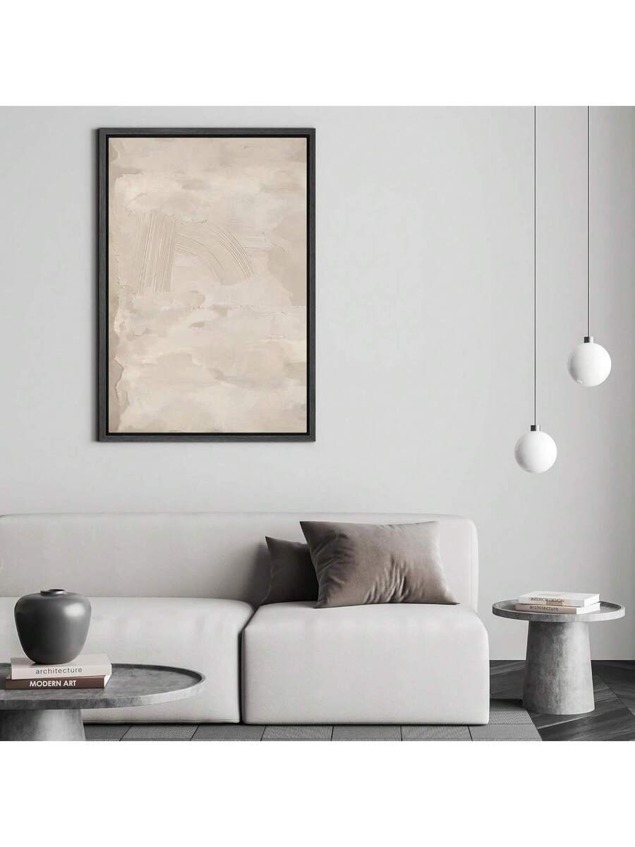 Elevate your living space with this Modern Beige Framed Canvas Wall Art, featuring a mid-century inspired tan paint stroke landscape. Its neutral tones and minimalist design seamlessly complement contemporary interiors, adding a sophisticated yet understated focal point. Crafted with a sleek beige frame, this piece enhances any room’s ambiance while reflecting expert taste in stylish home decor.