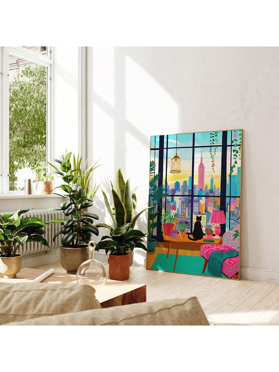 Add a vibrant touch to your space with this Colorful Cat in New York wall art. Featuring a bold maximalist design, this canvas print brings energy and personality to living rooms, bedrooms, or any area inspired by travel and urban life. Crafted to capture the dynamic spirit of New York with a playful feline twist, it’s an expert choice for those seeking unique, eye-catching decor that sparks conversation and complements eclectic interiors.