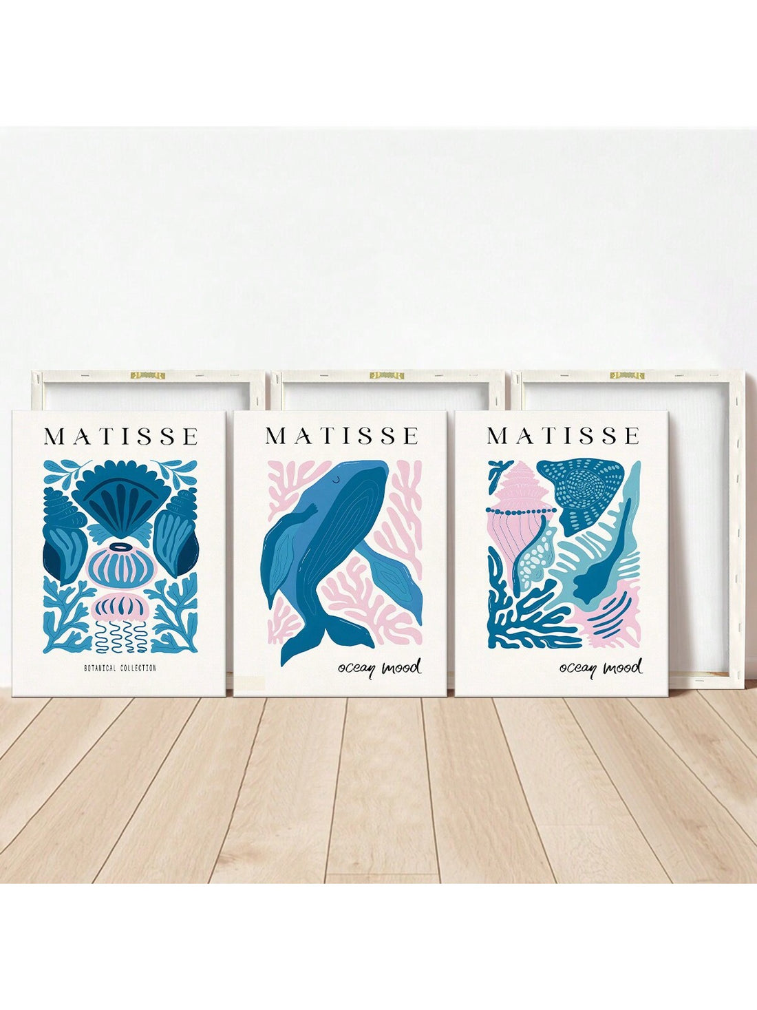 This 3-piece framed animal canvas art set features a tranquil ocean trio, perfect for creating a serene atmosphere in any home. The detailed depiction of marine life will add a touch of nature to your decor while promoting a sense of calm and relaxation.