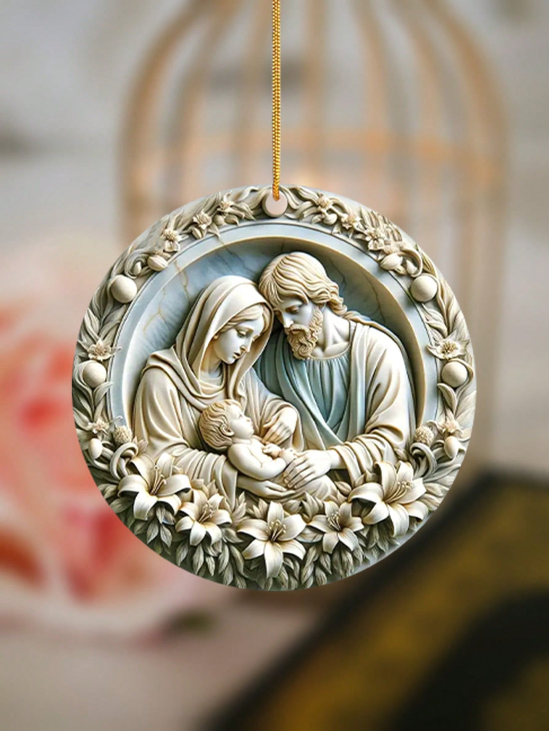 Celebrate the true meaning of Christmas with the Divine Decor Jesus Nativity Scene Acrylic Pendant. Crafted with intricate detail, this pendant is a holy gift for family and friends. Made from durable acrylic material, it will last for years to come, making it a special and meaningful addition to any jewelry collection.