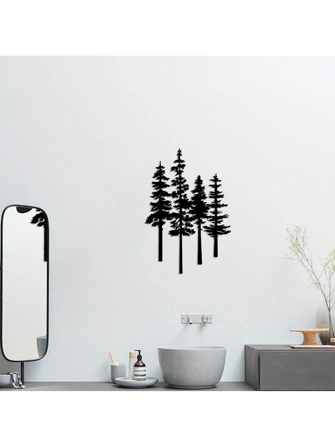 Adorn your home or office with the timeless charm of our Elegant Metal Pine Tree Wall Art. Crafted with precision, this nature-inspired piece is the perfect gift for any nature lover. Its versatile design makes it ideal for various spaces, from rustic farmhouse decor to modern office settings. A must-have for any decor enthusiast.