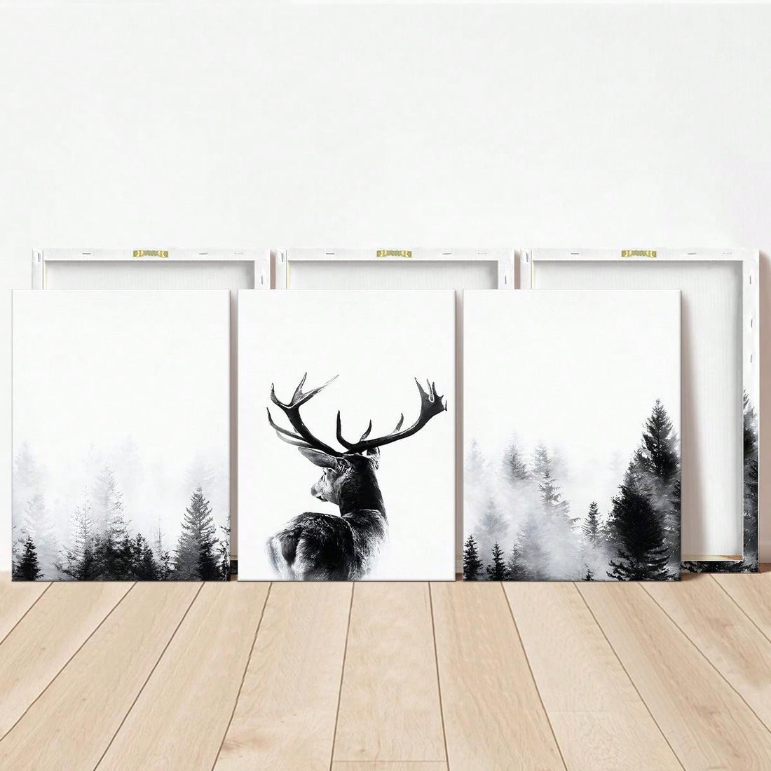 Enhance your natural home decor with the Elegant Woodland Serenity: 3-Piece Sylvan Beauty Antler Canvas Art Set. Featuring elegant antler designs, these canvas prints add a touch of serene beauty to any room. Made with high-quality materials, this set is perfect for nature lovers and art enthusiasts alike.