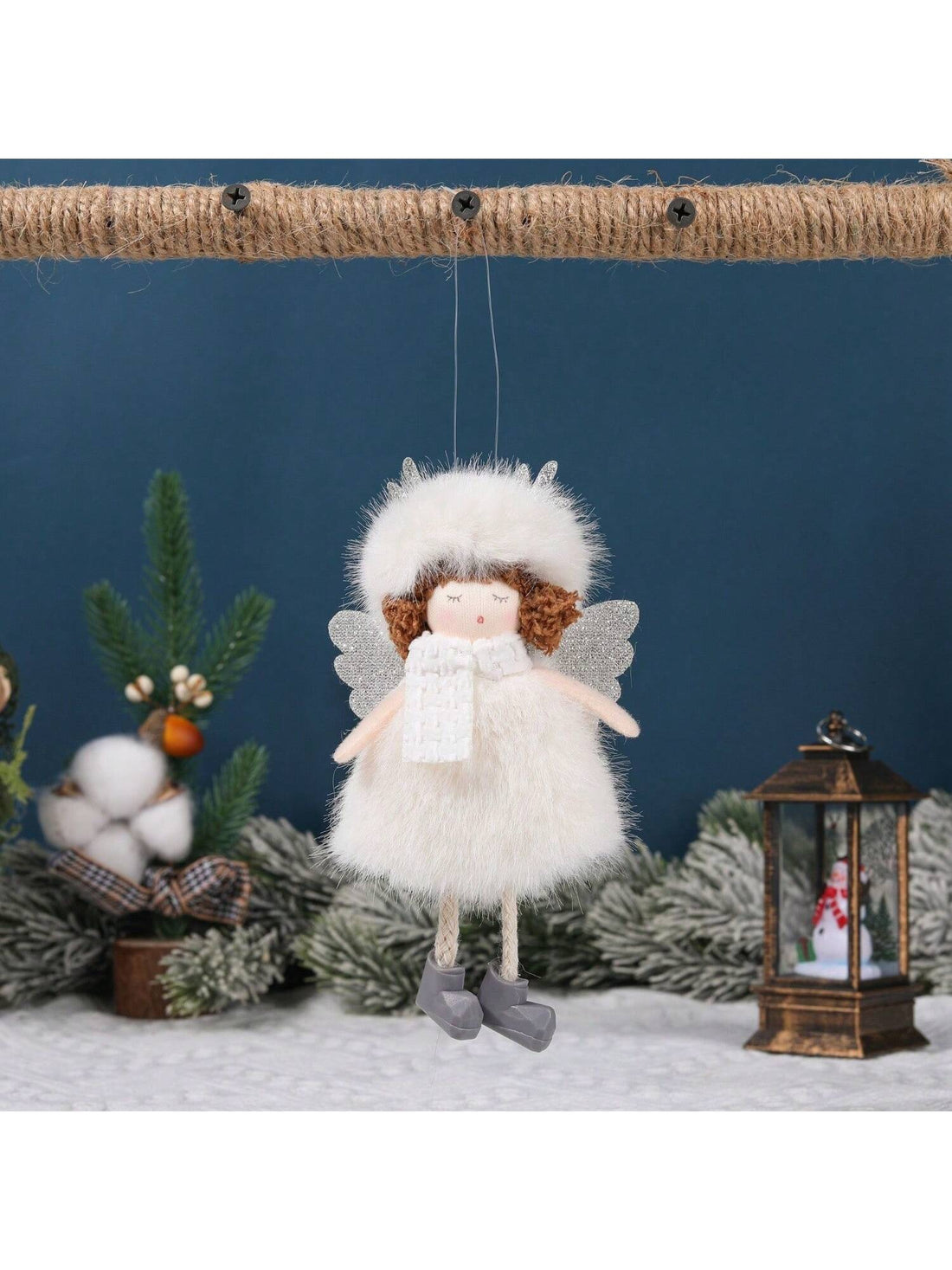 Spruce up your Christmas tree with our Adorable Angel Girl Plush Hat Decoration. Crafted with high-quality materials, this festive addition is sure to bring joy and holiday spirit to your home. Suitable for all ages, let this charming decoration add some magic to your holiday celebrations.