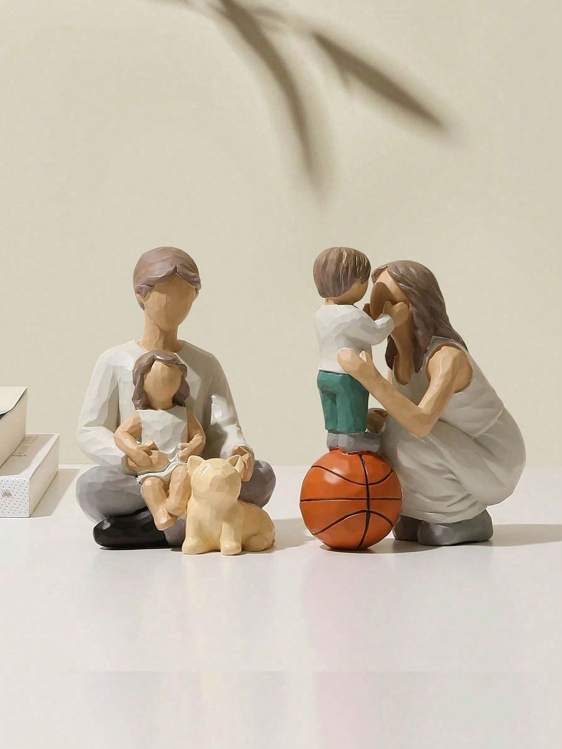 These hand-painted figurines of a parent and daughter reading a book together are the perfect gift for any occasion. Each piece is crafted with care and attention to detail, making it a unique and heartfelt present. Bring a touch of warmth and love to any home with these charming figurines.