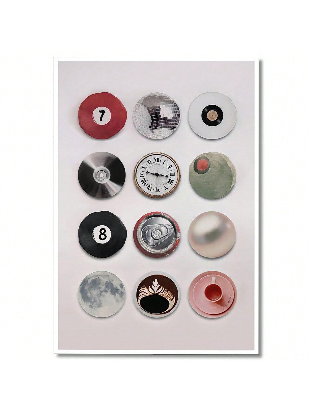 Add a vibrant retro touch to your space with this Colorful Vintage Disco Ball Canvas Art. Featuring iconic 8 Ball and Lucky 7 designs, this poster effortlessly combines nostalgic charm with funky flair. Perfect for enhancing home décor or creating an eye-catching wall display, it brings energy and style to any room with its vivid colors and classic motifs. Crafted to captivate enthusiasts of vintage aesthetics, it’s an ideal choice for transforming ordinary walls into dynamic focal points.