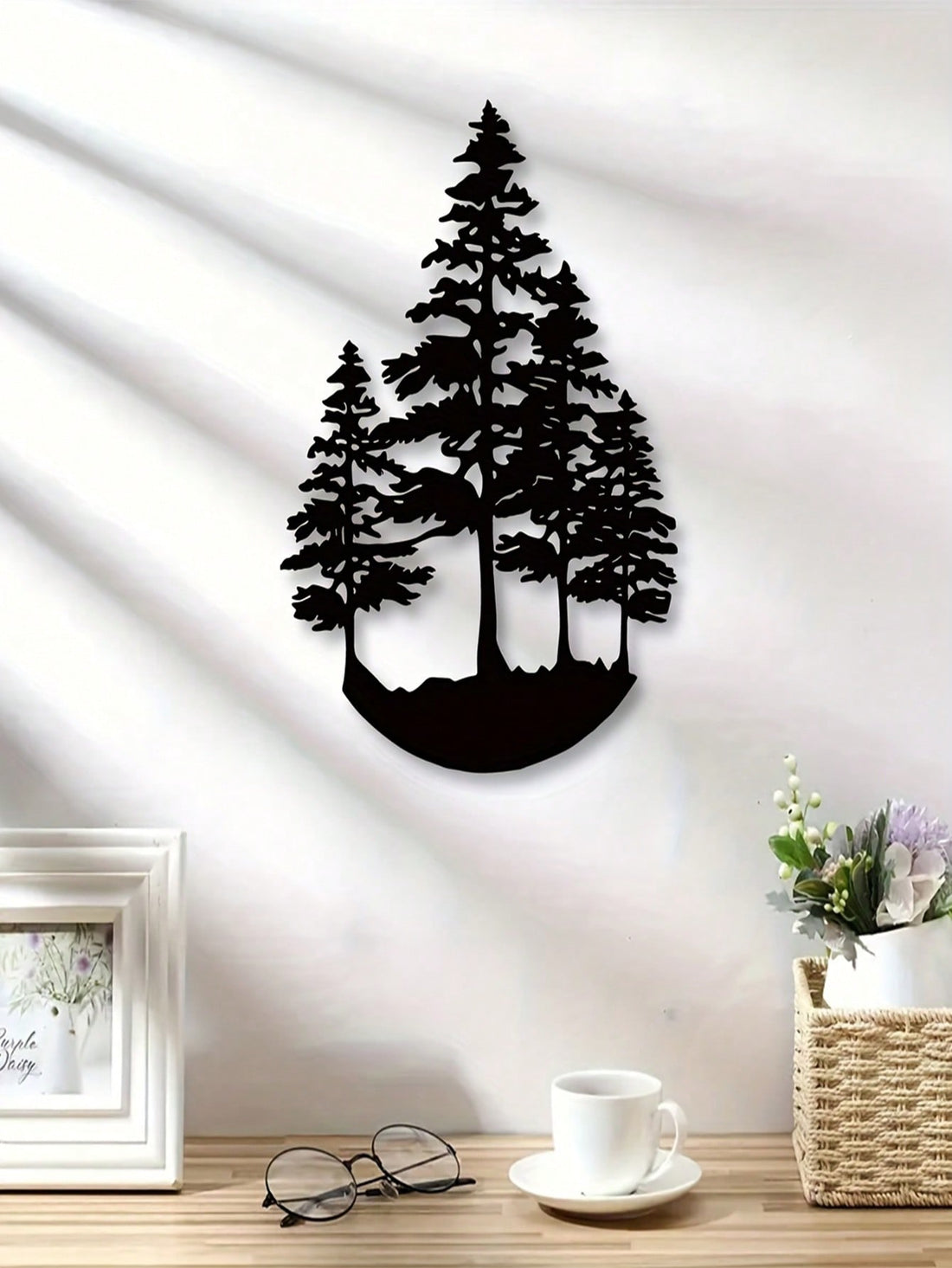 Add a touch of nature to your home with our Rustic Pine Tree Metal Wall Art. Handcrafted to showcase the beauty of the outdoors, this unique piece is the perfect addition to any room. It also makes for a thoughtful and one-of-a-kind gift for any nature lover.