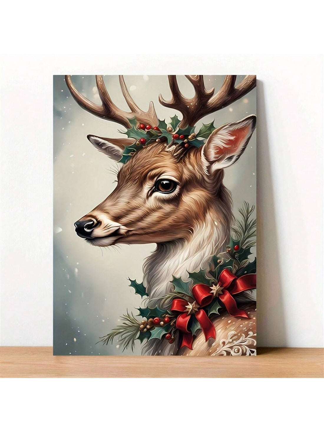 Add an artistic touch to your festive home decor with our Christmas Reindeer Watercolor Canvas Poster. This modern art piece is the ideal holiday gift for loved ones. Expertly crafted, the watercolor design of a reindeer adds a whimsical touch to any room. Order now and add some holiday cheer to your home!