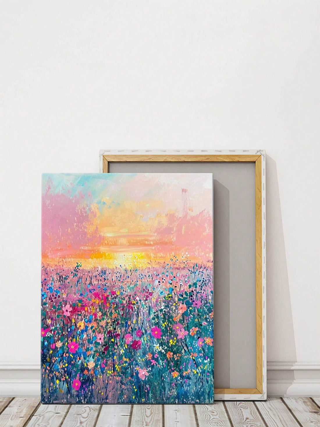 Expertly crafted canvas wall art featuring a stunning wildflower silhouette against a vibrant sunset backdrop. This piece combines rich color gradients with delicate botanical elements to create a focal point that transforms any room. Museum-quality printing ensures long-lasting color retention while the gallery-wrapped edges provide a contemporary, frame-free presentation perfect for modern interiors.