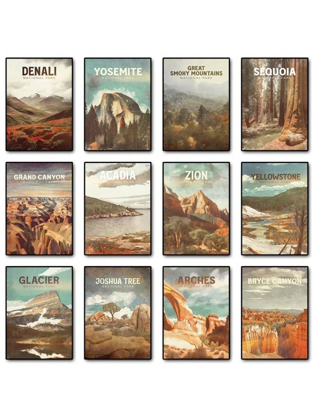 Discover the beauty of the great outdoors with our Vintage National Parks Adventure Canvas Prints collection. These high-quality prints bring the nostalgia of vintage travel posters to life, perfect for any outdoor enthusiast's home or office. Made with durable canvas material, these prints are sure to last for years to come.