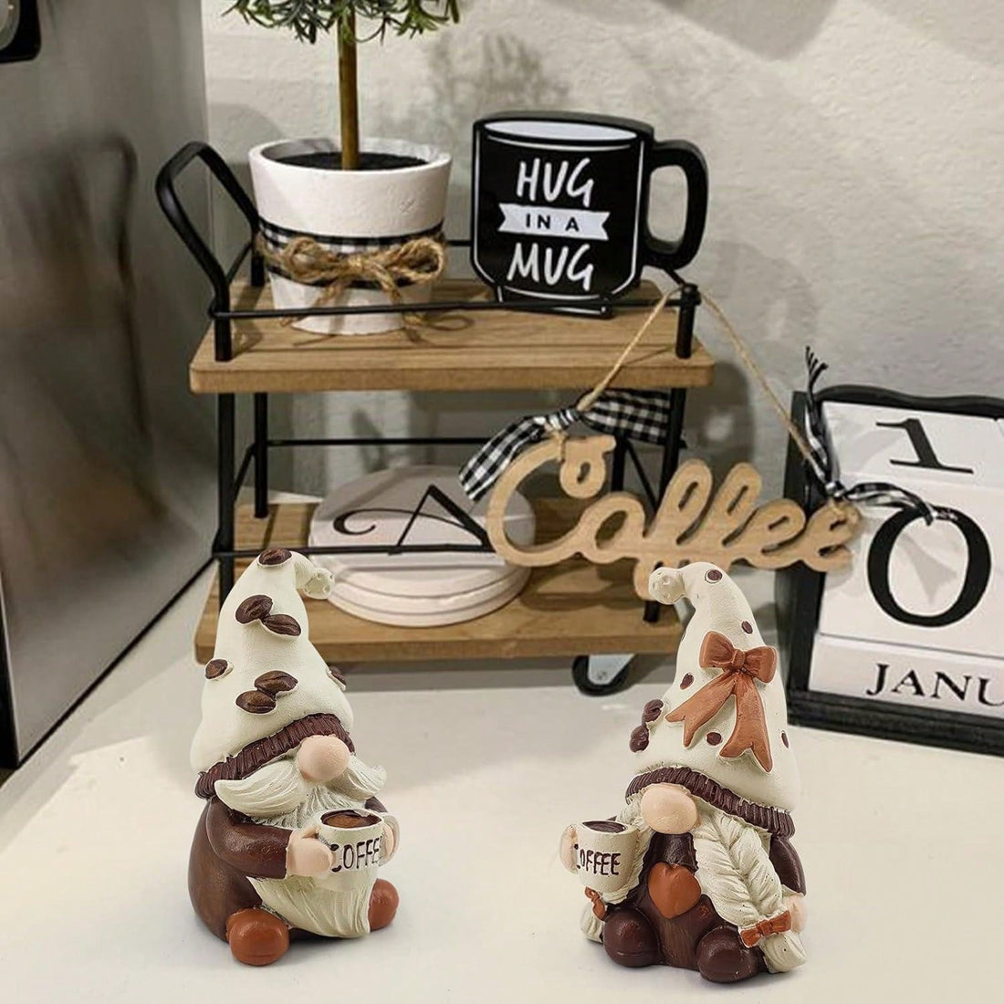 Enhance your space with these Charming Coffee Dwarf Statues made of exquisite resin. Perfect for home, bars, and more, these statues add a touch of whimsy and character to any room. Crafted with intricate details, these statues are sure to charm any coffee lover.