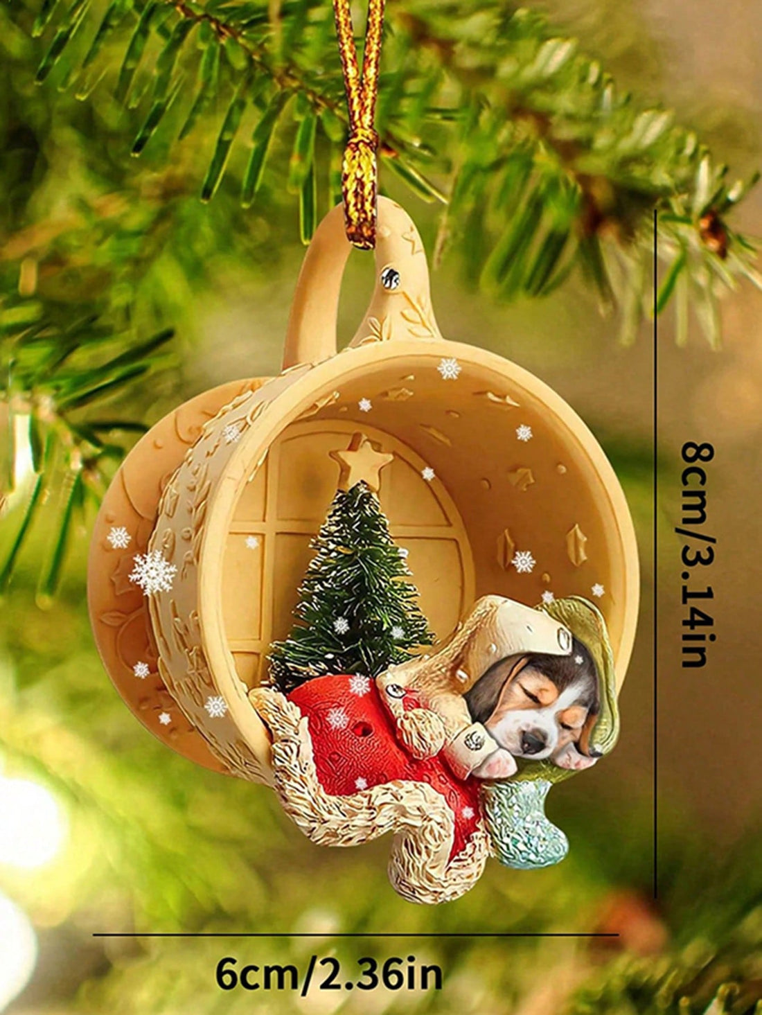 Bring the holiday spirit to your car or home decor with our Charming Acrylic 3D Pet Dog Christmas Decoration. Made from high-quality acrylic, this charming decoration adds a playful touch to any holiday setup. Perfect for pet lovers, it's a must-have accessory for the festive season.