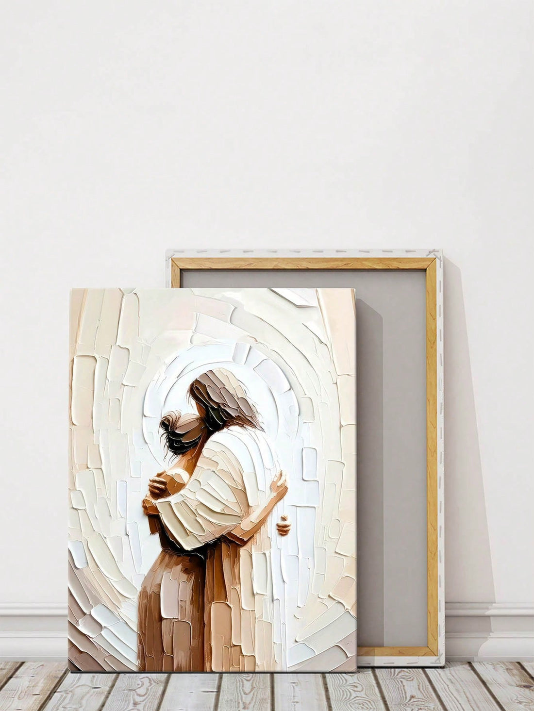 This stunning canvas wall art features a powerful image of women in Jesus' arms. Perfect for adding a touch of Christian inspiration to your living room decor. Printed on high-quality canvas, this piece will bring beauty and faith into your home.