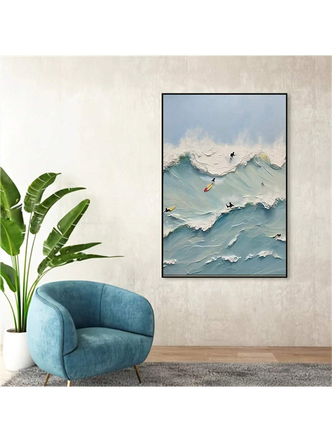 Enhance the ambiance of your living room or bedroom with our Ocean Waves Abstract Canvas Art. This refreshing and serene wall decor piece captures the captivating beauty of the seaside, making it a perfect addition to your home. Transform your space into a relaxing oasis with our expertly crafted canvas art.