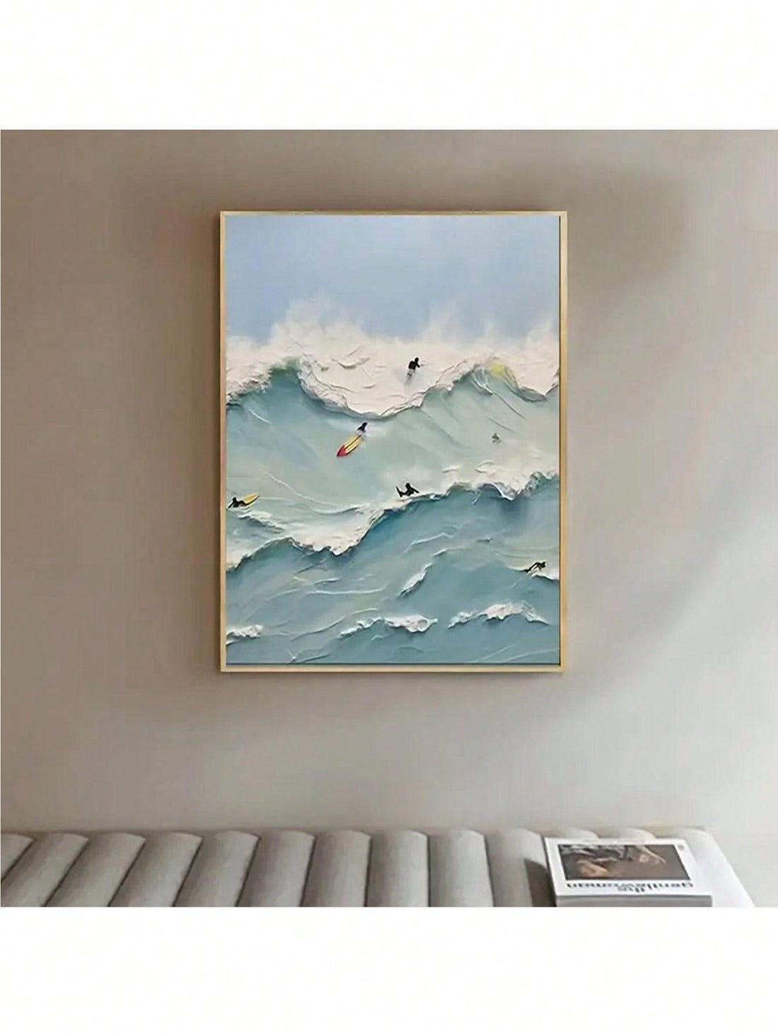 Add a touch of refreshing summer vibes to your home decor with our Ocean Waves Surfing Abstract Seaside Summer Wall Art. Featuring the stunning ocean waves and abstract design, this canvas mural is perfect for creating a peaceful and serene atmosphere in any room.