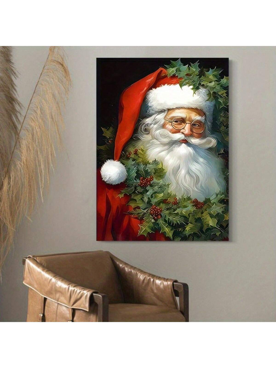 Enhance your holiday decor with our Vintage Santa Artwork Canvas Print. Featuring a festive Christmas scene, this high-quality canvas print adds a touch of nostalgia to any room. Made with durable materials, it will be a long-lasting addition to your festive decorations.