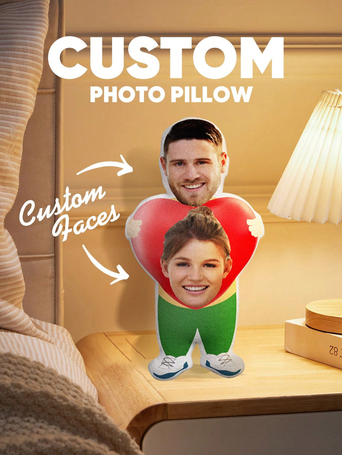 Transform your favorite memories into a personalized keepsake with our Custom Photo Pillow. A heartfelt gift for any occasion, this pillow will bring joy and comfort to your loved ones. Simply upload your chosen photo and create a unique and cherished gift that will be treasured for years to come.