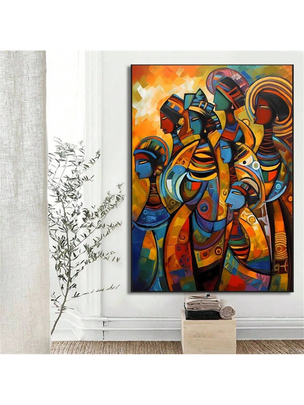 Experience the beauty of African art in your modern living room with our Abstract African Art Women Posters and Prints Canvas Painting. Made with high-quality materials, this painting will enhance your home decor and add a touch of culture to your space. Elevate your interior design with this stunning piece.