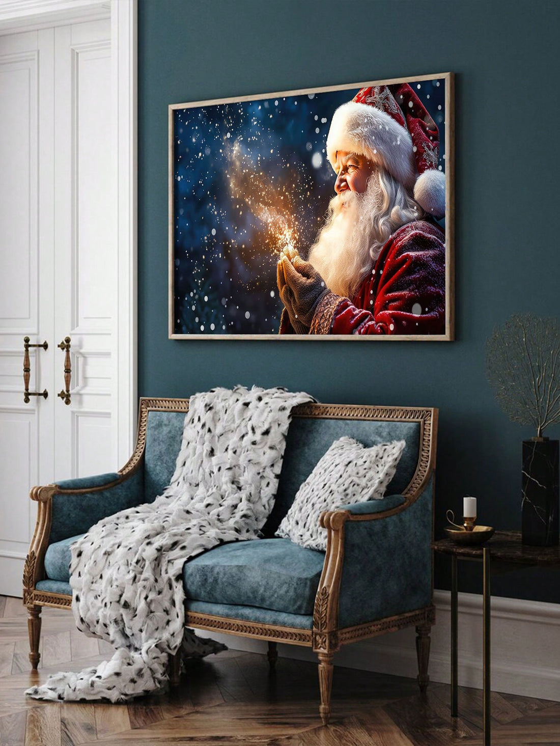 Add a touch of magic to your home with our Magical Santa Canvas Poster. This Christmas wall art is perfect for modern living spaces, adding a festive and stylish touch to any room. Made with high-quality canvas, it's a durable and timeless addition to your holiday decor.