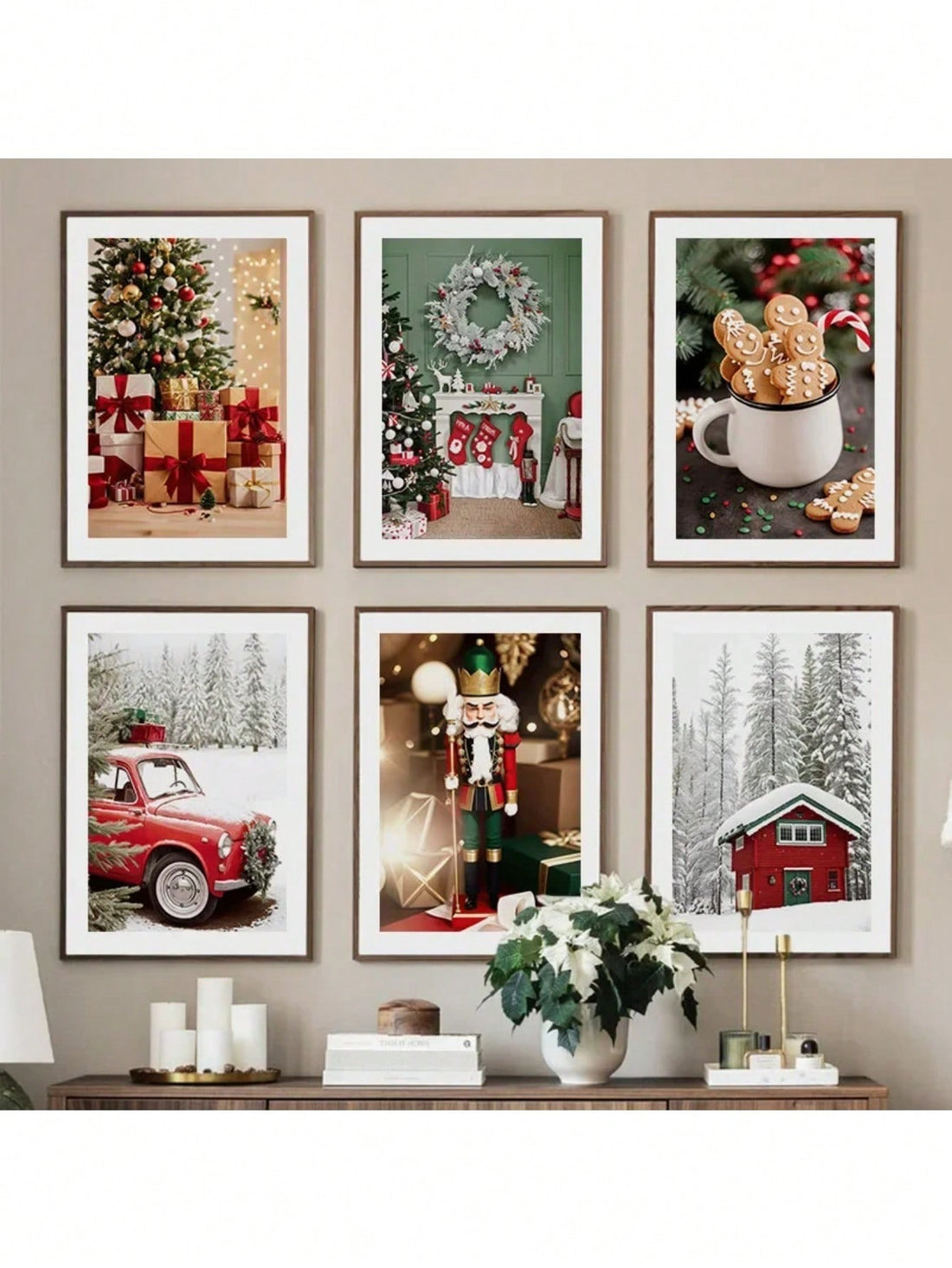 Take your Christmas decorations to the next level with our Red Car King Figure Christmas Cookies Wall Art Canvas. Made with high-quality materials, this festive canvas will liven up your living room with its charming design. Perfect for any holiday enthusiast, it will be the finishing touch to your holiday decor.