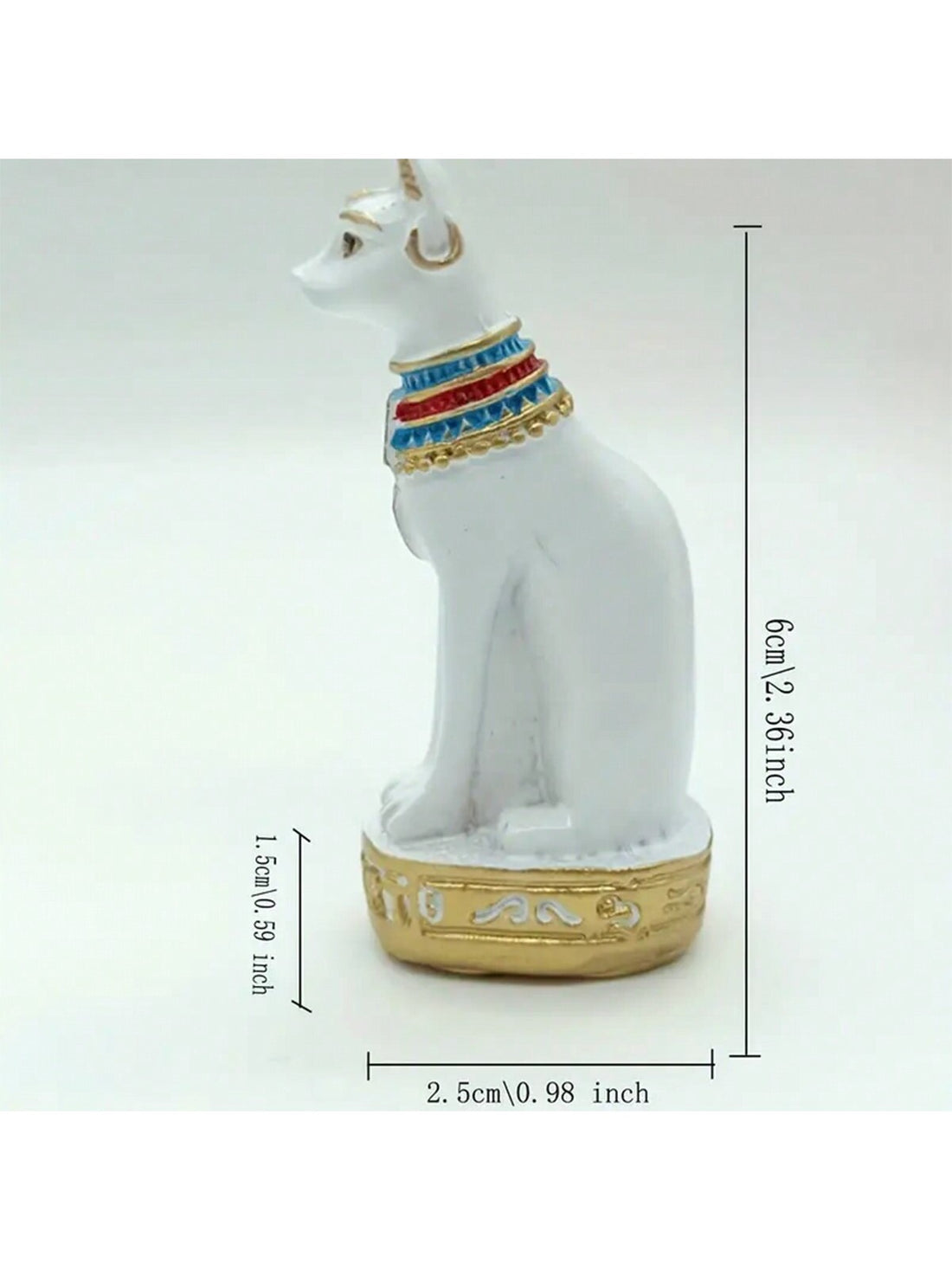 Discover the timeless charm of our Egyptian Cat Statue. Perfect for both indoor and outdoor spaces, this decorative piece adds a touch of ancient elegance to any setting. Crafted with intricate details, it's a must-have for cat lovers and history enthusiasts alike.