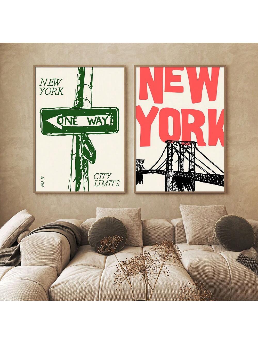 Experience the beauty and energy of New York City with our Travel Poster Set. These minimalist canvas prints feature stunning illustrations of iconic city landmarks, perfect for adding a touch of modern style to any home decor. Bring the spirit of the Big Apple into your living space today.