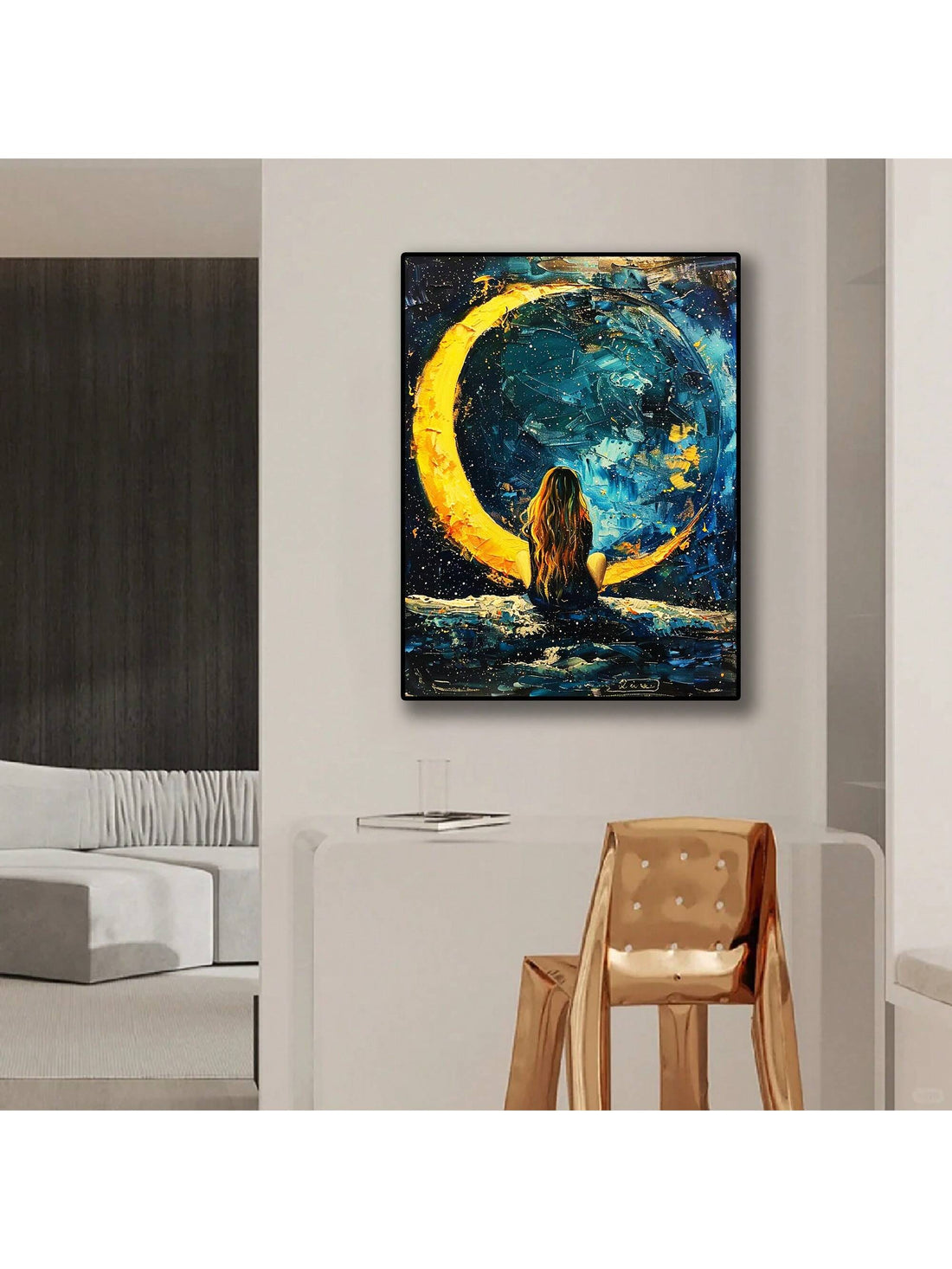 Add a touch of artistic elegance to your space with our Van Gogh inspired frameless retro decorative painting. Made for wall art and room decoration, this painting is a timeless representation of the beloved artist's work. Its frameless design adds a modern touch while still staying true to the vintage style.