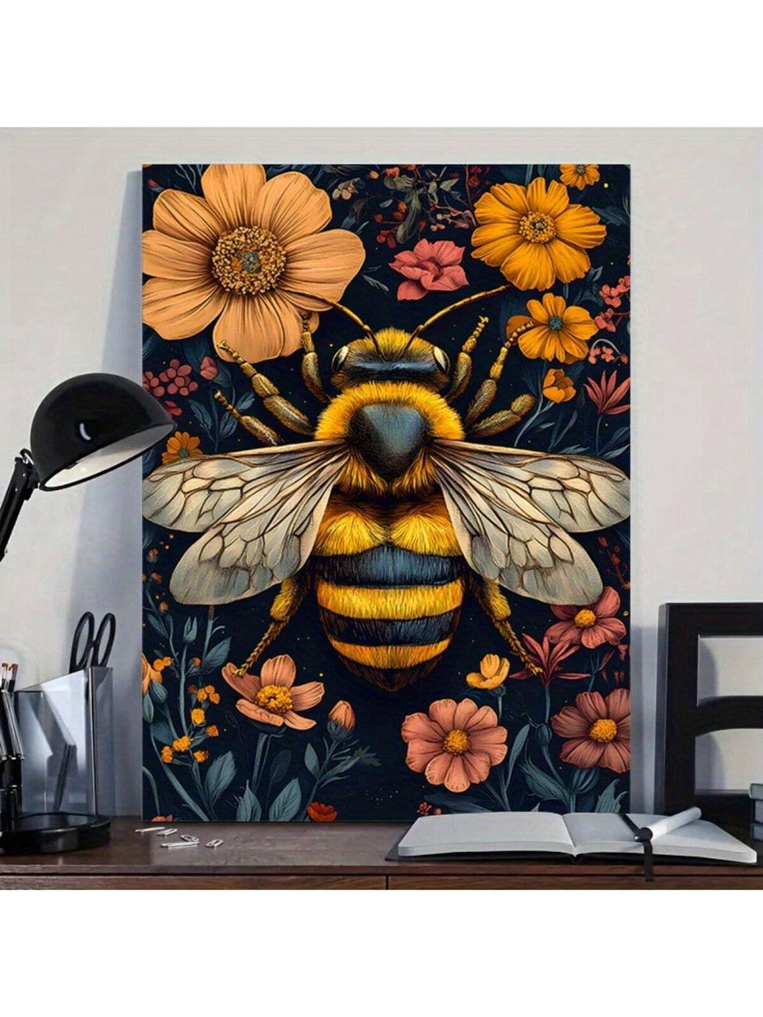 Add a touch of nature to your home or office with our Wild Bees on Flowers Framed Canvas Art. This stylish wall decoration features a beautiful print of wild bees on colorful flowers, perfect for bringing a sense of tranquility to any space. Made with high-quality materials and hand-framed in a sleek black frame, this piece will elevate any room while adding a touch of sophistication.