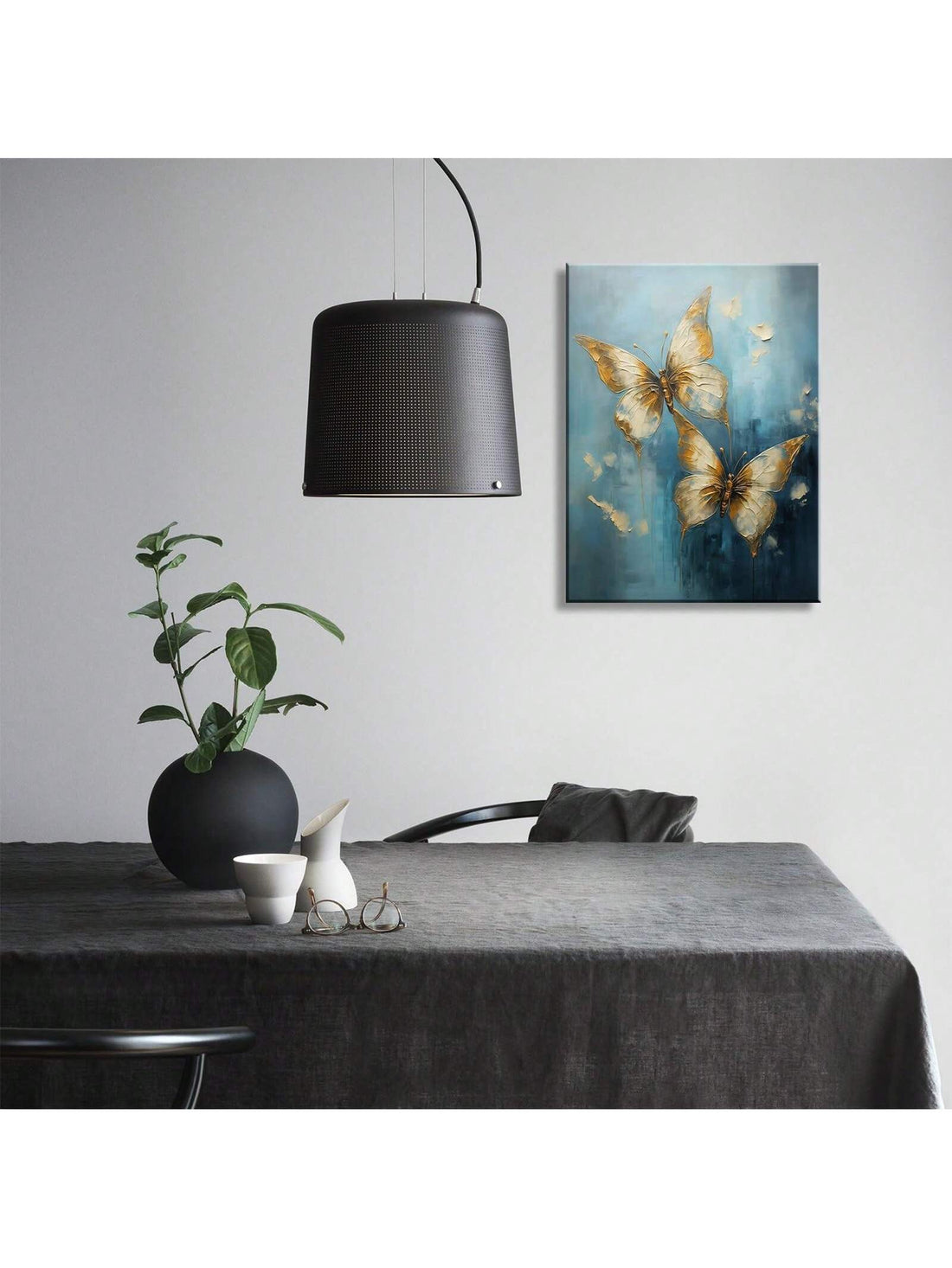 Enhance the aesthetic of your modern home with our Nature-Inspired Butterfly Canvas Wall Art. Featuring a beautiful butterfly design, this ready-to-hang piece is the perfect addition to your home decor. The nature-inspired elements will bring a sense of tranquility and beauty to any room.