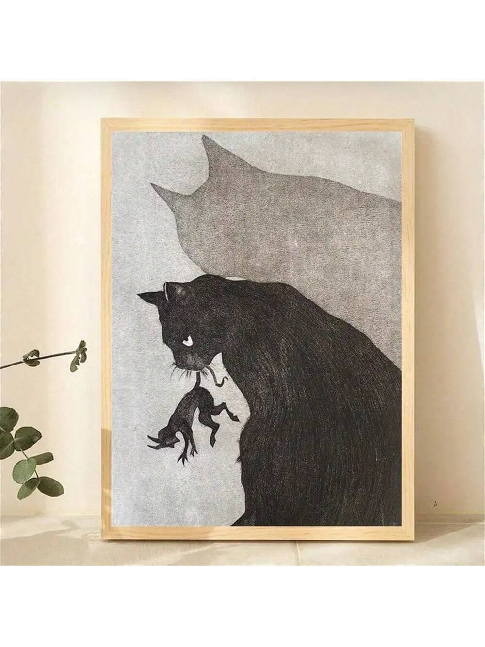 Add a touch of humor to your home decor with our Whimsical Black Cat Hunter Poster. Featuring a playful black cat on the hunt, this poster will be the perfect conversation starter for any room. Made with high-quality materials, it will add a unique and charming touch to your home.