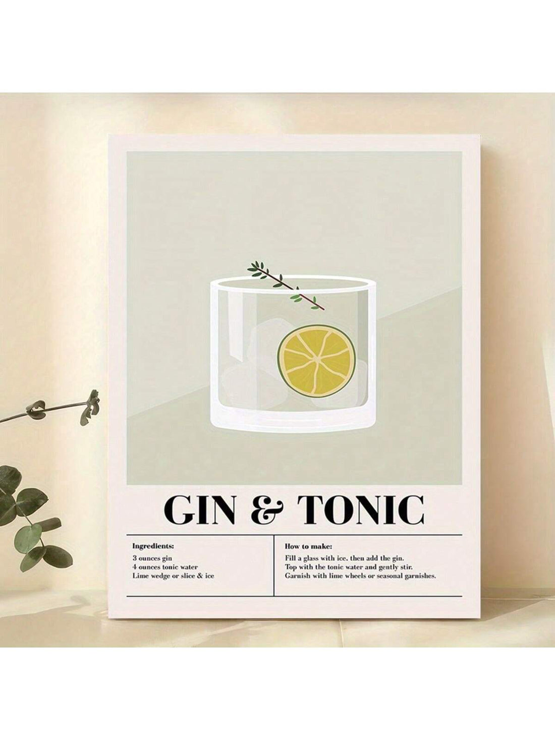 Elevate your space with this Stylish Gin Tonic Cocktail Canvas Art Print, designed to bring a modern and sophisticated touch to any home or office. Featuring a sleek frameless design, this canvas print captures the essence of contemporary decor while celebrating the timeless appeal of a classic gin and tonic. Its clean lines and vibrant imagery make it an ideal focal point, enhancing your environment with subtle elegance and a refined aesthetic. Perfect for cocktail enthusiasts and design aficionados alike.