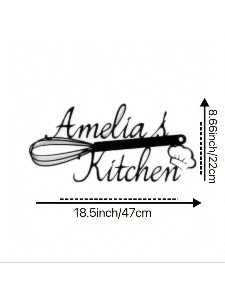 Elevate your farmhouse kitchen with our Personalized Metal Wall Art Sign. Customizable with your desired text, this metal sign adds a personal touch to your decor. Made with high-quality materials, it is durable and long-lasting. Enhance your kitchen's aesthetic and show off your style with this unique and customizable piece.