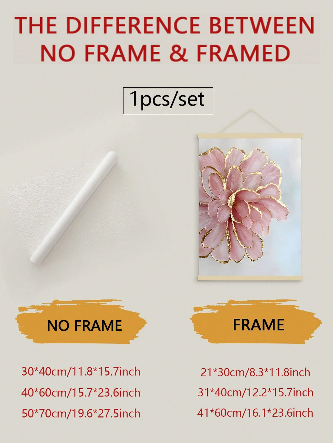 Transform your living space with this sophisticated Pink Peony Canvas Art featuring luxurious gold accents. The unframed design offers versatile placement options while the delicate floral imagery adds a touch of refined elegance to any room. This modern wall decoration combines contemporary aesthetics with timeless botanical beauty, making it an ideal statement piece for discerning interior design enthusiasts.