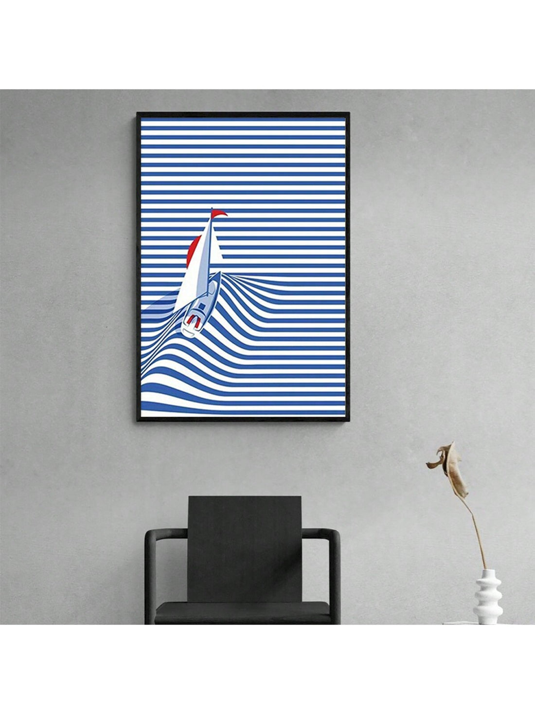 Elevate your home decor with our Dynamic Ocean Adventure Canvas Poster. Experience the stunning beauty of the geometric sailboat design, set against a vibrant ocean backdrop. Unframed for a modern touch, this poster brings a sense of adventure and sophistication to any space.